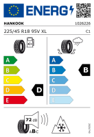 Hyundai Kona N complete winter wheel, HMD03N 7,5x18 ET53 + Hankook, Winter i*cept evo3 (W330) + TPMS