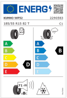 Hyundai i10 (AC3) Winterkomplettrad, HMD02 6x15 ET47 + Kumho WP52