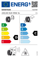 Hyundai IONIQ 6 Winterkomplettrad, BC20 8,5x20 ET53,5 + Goodyear, UltraGrip Performance + + TPMS