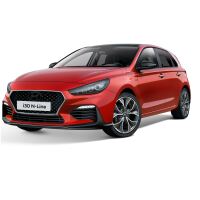 Hyundai Emblems black - Set Front & Rear, i30PD Hatchback  Facelift