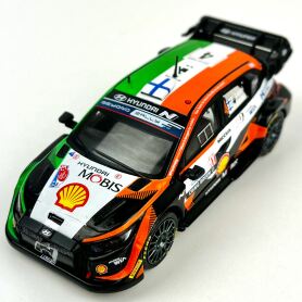 Hyundai model car, i20N Rally1 No. 4 2023 1:43