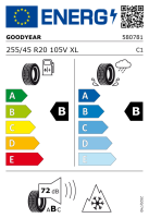 Hyundai Santa Fe TM Winterkomplettrad, Padang Black, 8,5x20 ET50 + Goodyear, UltraGrip Performance 3  + TPMS