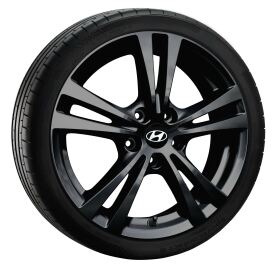 Hyundai Tucson NX4 complete winter wheel, HMD01 Black 7x17 ET43,5 + Dunlop, Winter Sport 5 + TPMS