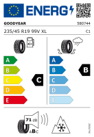 Hyundai KONA SX2 Winterkomplettrad, HMD04EV Bicolor 7,5x19 ET49,5 + Goodyear, UltraGrip Performance 3