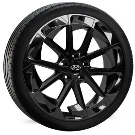 Hyundai KONA SX2 Winterkomplettrad, HMD04EV Black 7,5x19 ET49,5 + Dunlop WInter Sport 3D