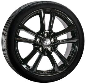 Hyundai KONA winter complete wheel, Padang Black, 7x17 ET43,5 + Dunlop Winter Sport 5 + TPMS