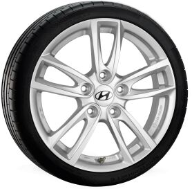 Hyundai KONA winter complete wheel, Rimba Silver, 6,5x16 ET 50 + Hankook W462