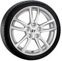 Hyundai KONA winter complete wheel, Rimba Silver, 6,5x16...