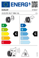 Hyundai KONA SX2 Winterkomplettrad, HMD01 Black, 7x17 ET47 + Dunlop Winter Sport 5