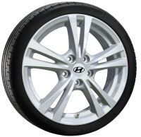 Hyundai KONA winter complete wheel, HMD01 Silver, 7x17...