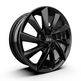 Hyundai KONA SX2 winter complete wheel, Paksa black 7,5x18 ET50 + Goodyear, UltraGrip Performance +