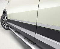 Side trim strips aluminium look, SANTA FE MX5