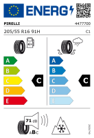 Hyundai i30 PD Winterkomplettrad, Stahl 6,5x16 ET50 + Pirelli, Powergy Winter